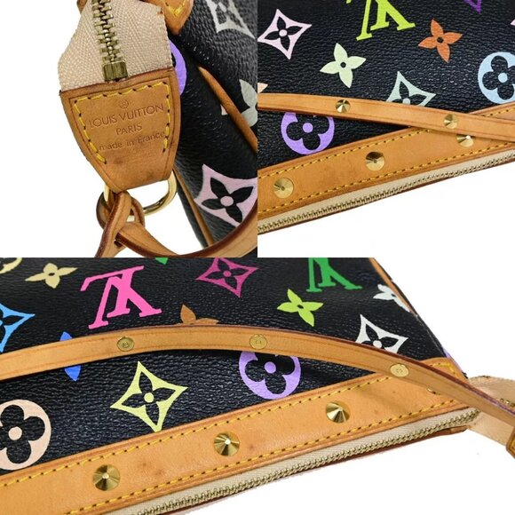 LOUIS VUITTON Pochette Accessoires Hand Bag Monogram Multi Black M92648 636EB053 - Picture 11 of 14